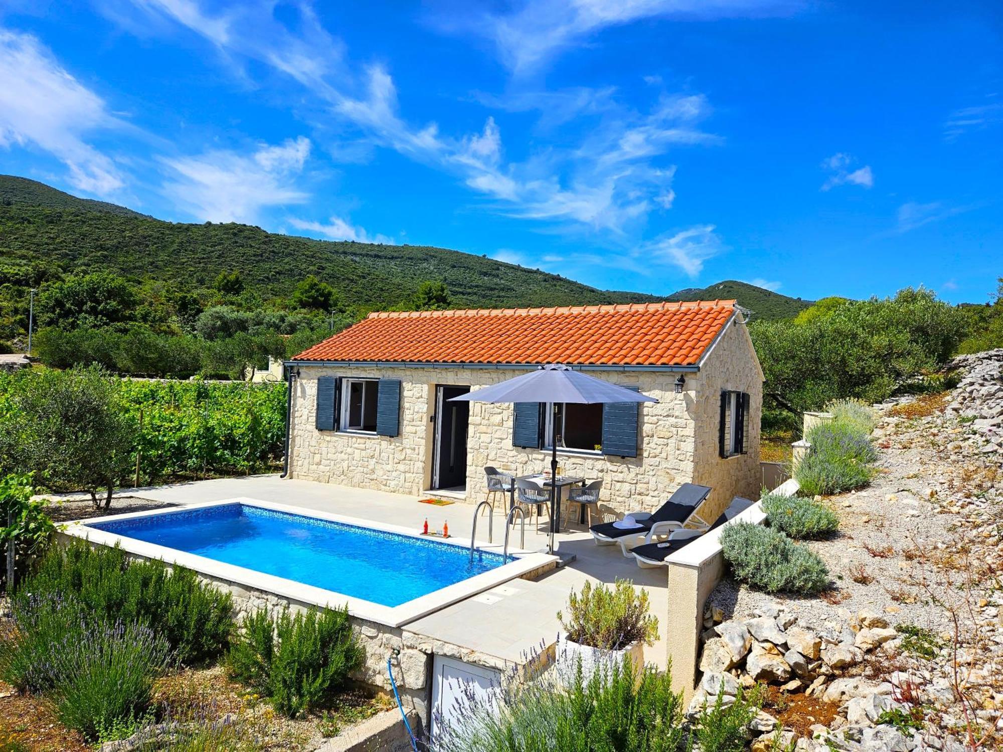 Stone House In Vineyard Villa Račišće Kültér fotó
